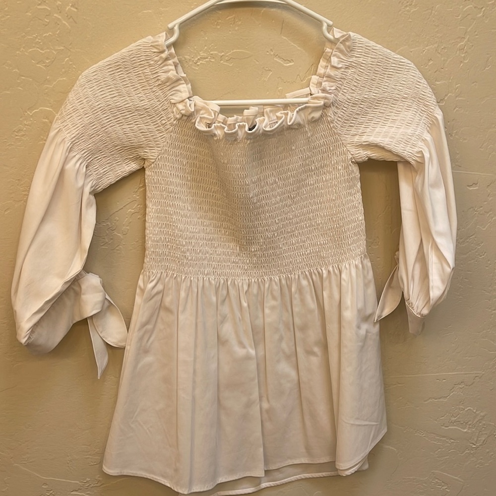 Off the Shoulder White Top!